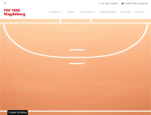 Tablet Screenshot of fsv1895-handball.de